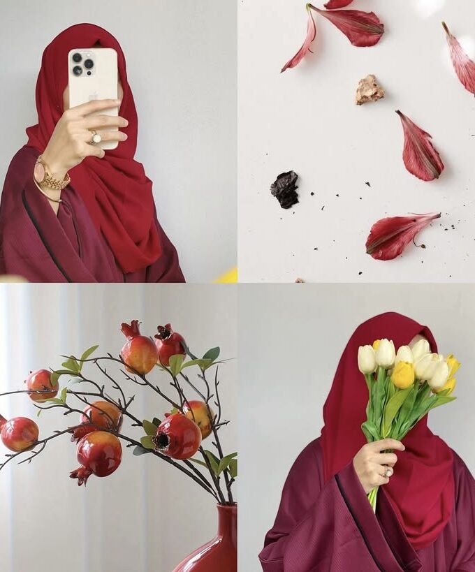 Basic Maroon Abaya