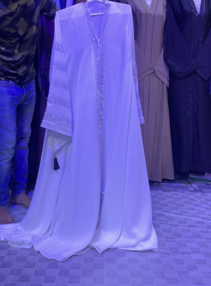 White Umrah abaya