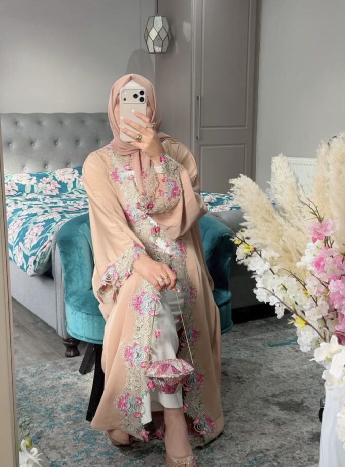 Lace abaya