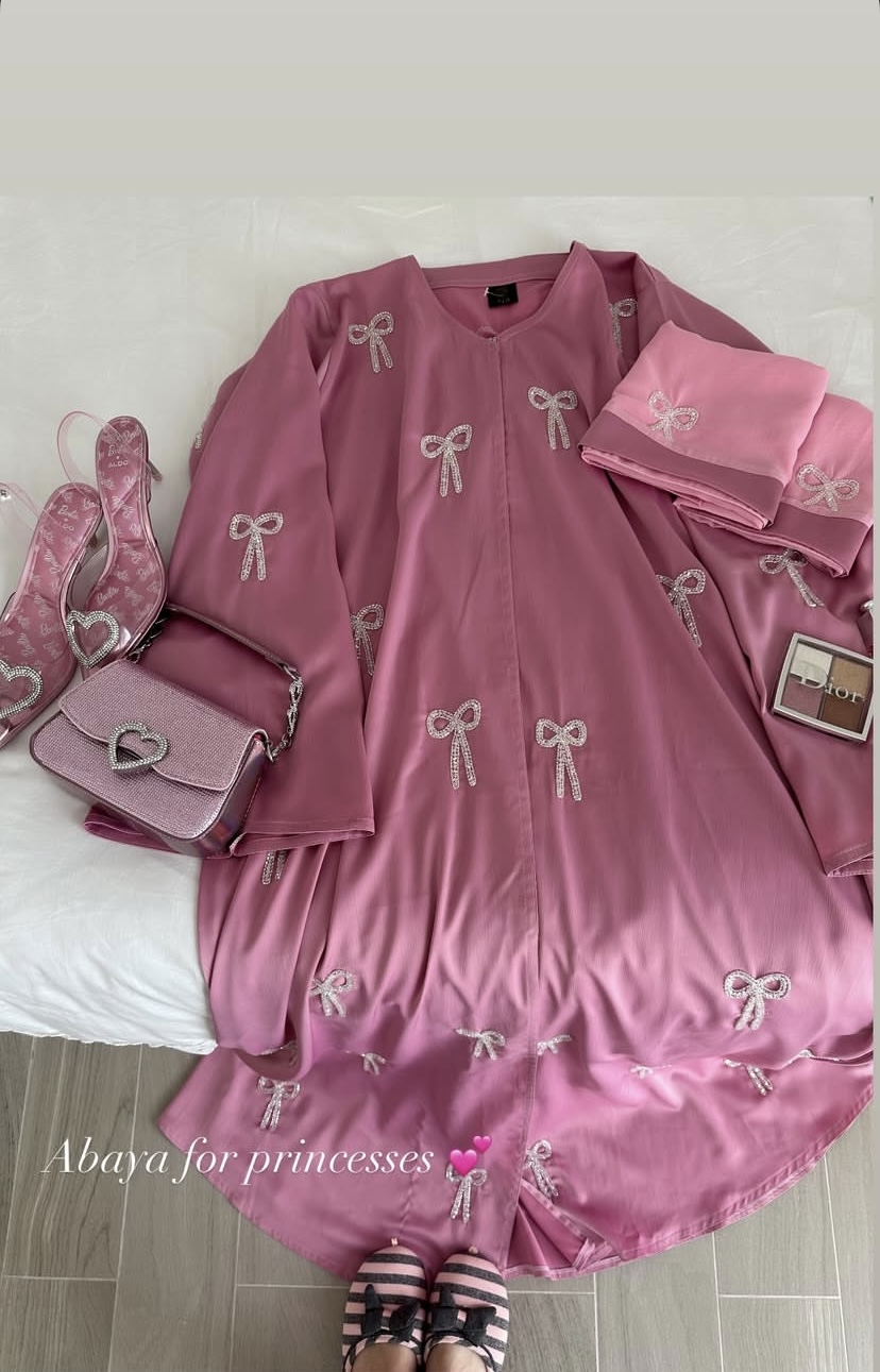 Princess bow abaya
