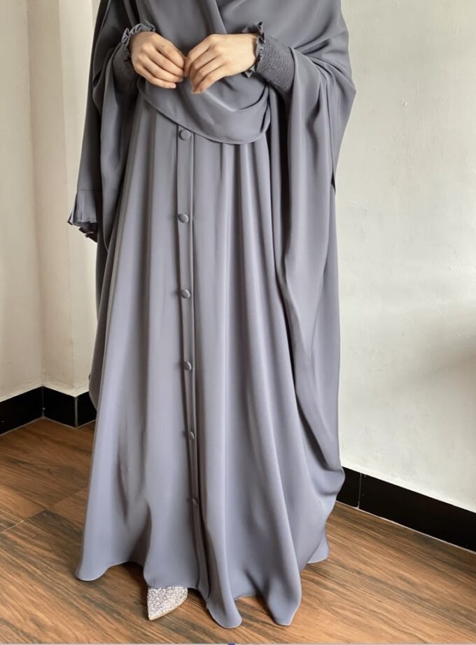 Grey Jilbab Abaya