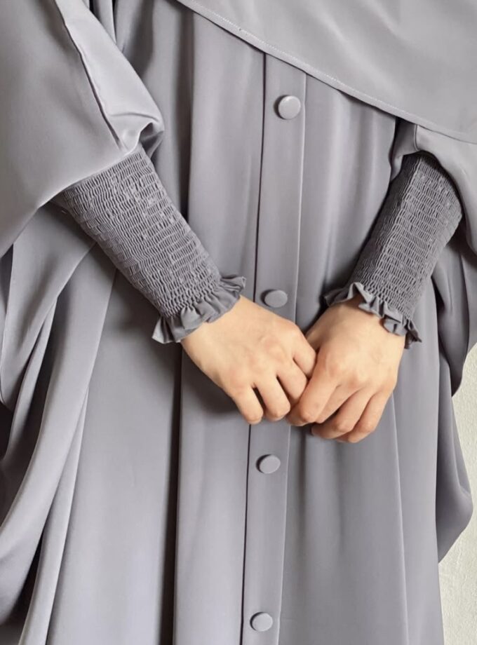 Grey Jilbab Abaya