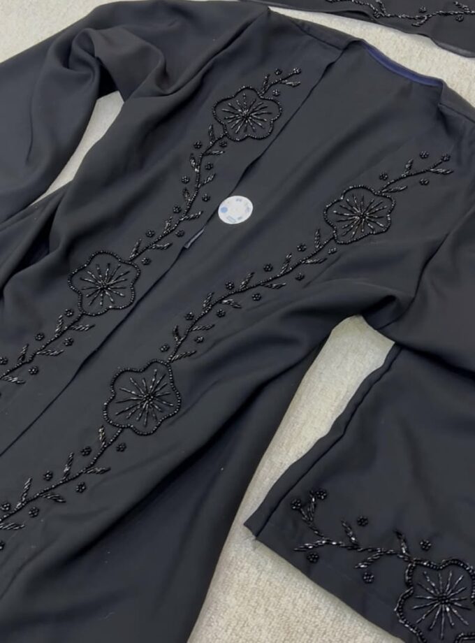 Black beads Abaya