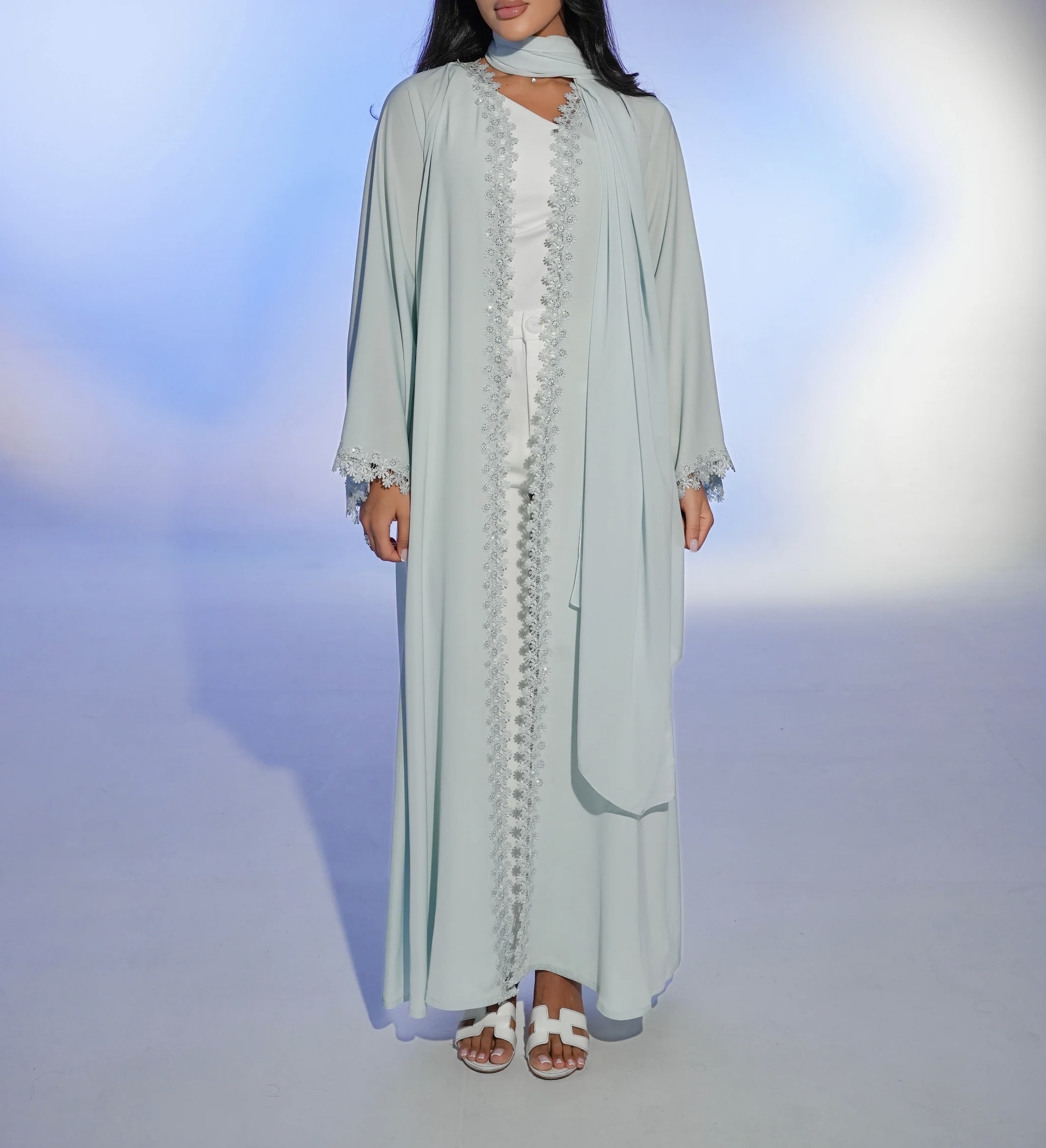 Lace Abaya - Image 3