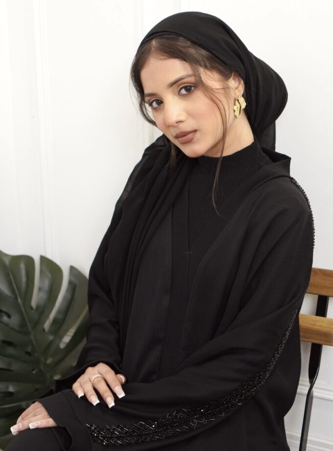 Zarar abaya (black zoom)