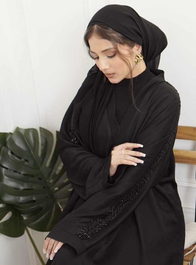 Zarar abaya (black zoom)