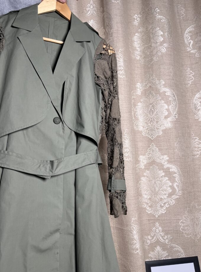 Trench coat abaya